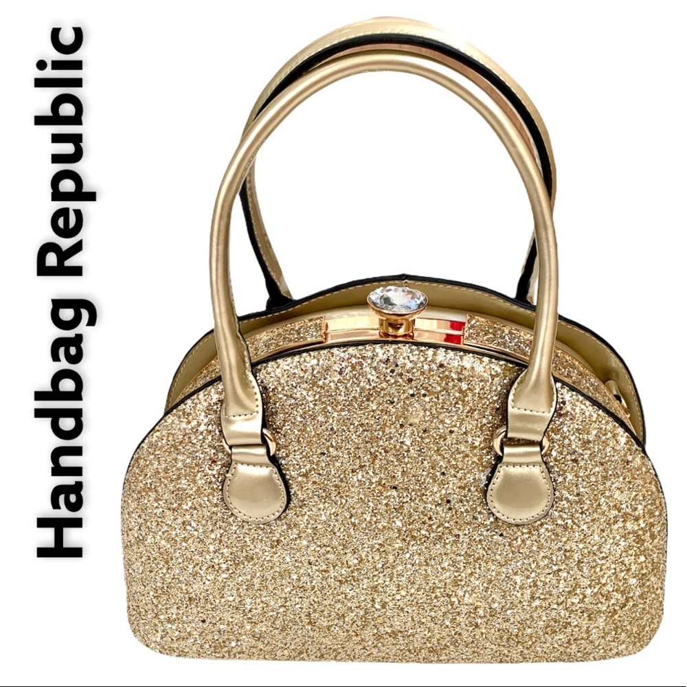 Handbag Republic Gold Glitter Handbag